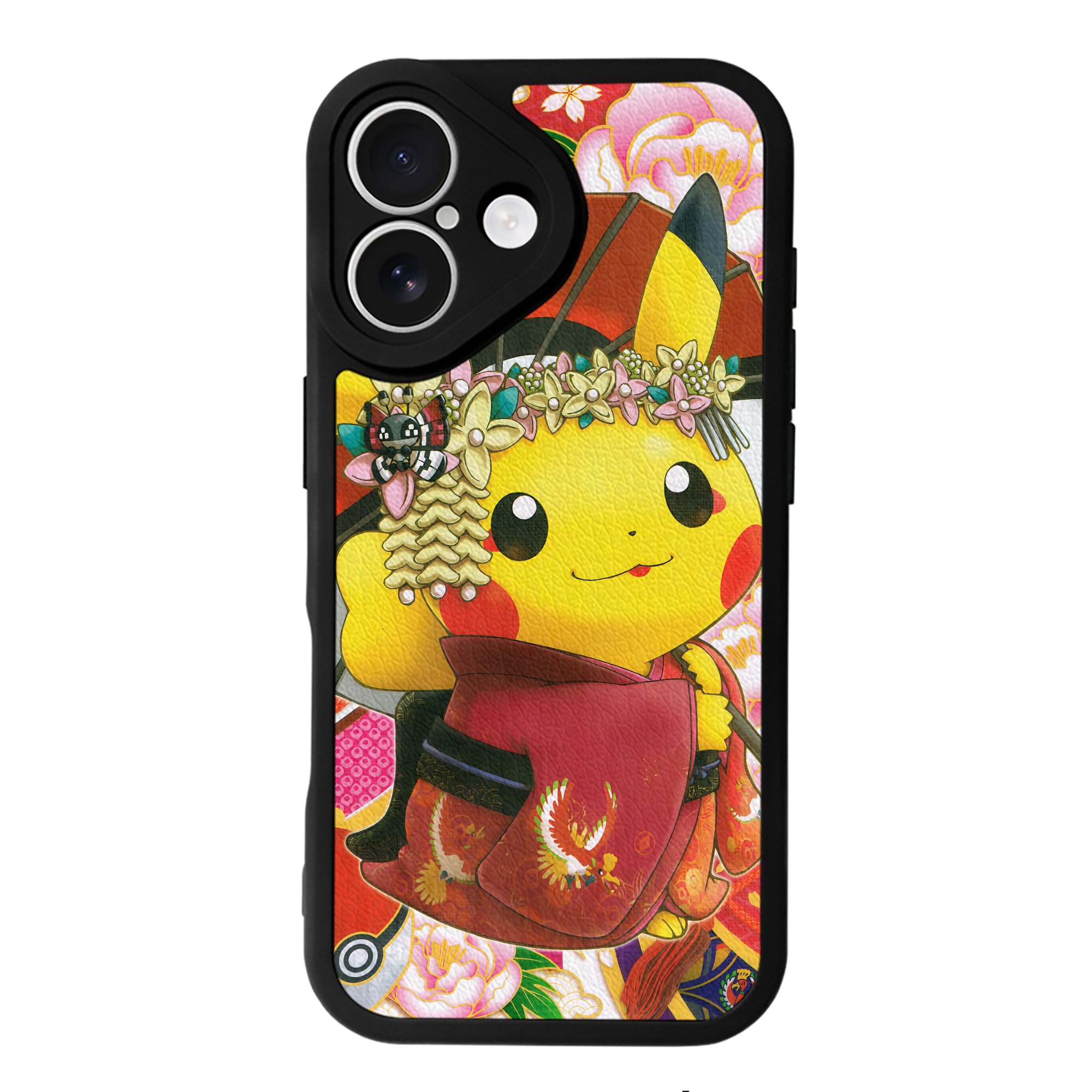 （画像用） ポケットモンスター Pokémon 【iPhone 16シリーズ対応】シリコンスマホケース（レザー調） 材質：シリコン